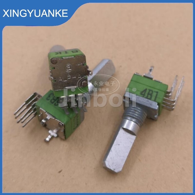 1PCS RK097 Type Double Vertical Bent Foot 6Pins B1K C100K Audio Volume ...