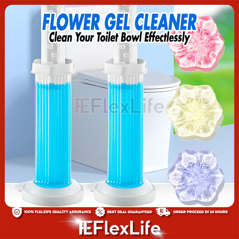 Toilet Bowl Cleaning Jelly Flower Stamp Deodorant Gel Cleaner Aromatic ...