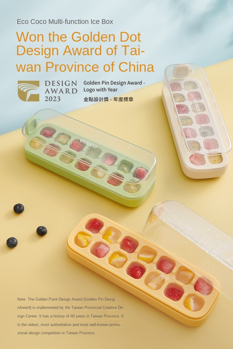 LODER ECOCO ECOCO Multi Function Ice Box Easy Release Ice Cube Tray ...