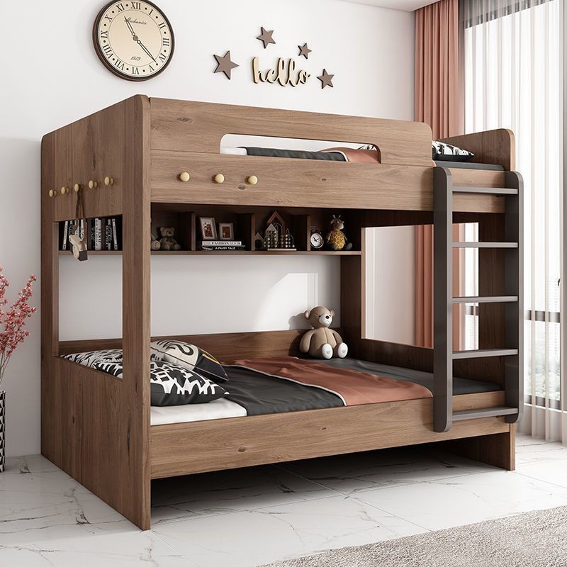 Simple Bunk Bed, Two-story Thickened Modern Double Bed, American Bunk ...