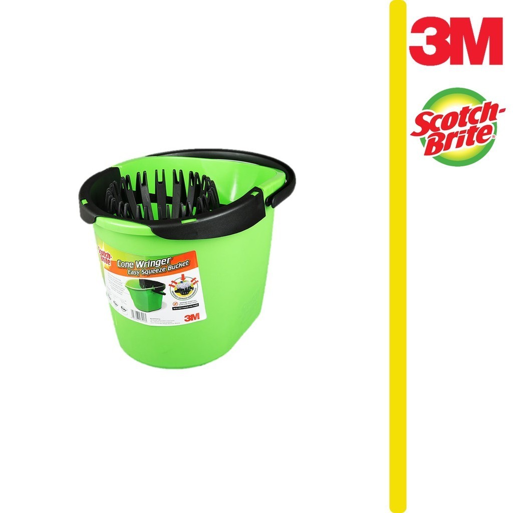 3M Scotch Brite Cone Wringer Bucket With Easy Squeeze / Baldi Cone ...