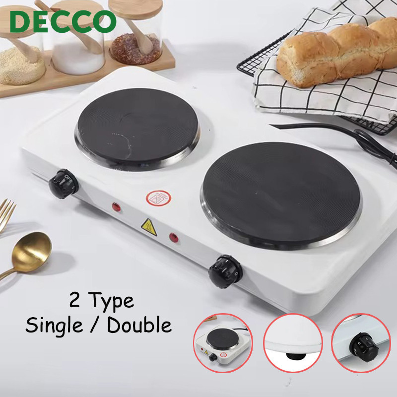 Decco Cooking Single/Double Normal Electric Flat Stove Burner Kitchen