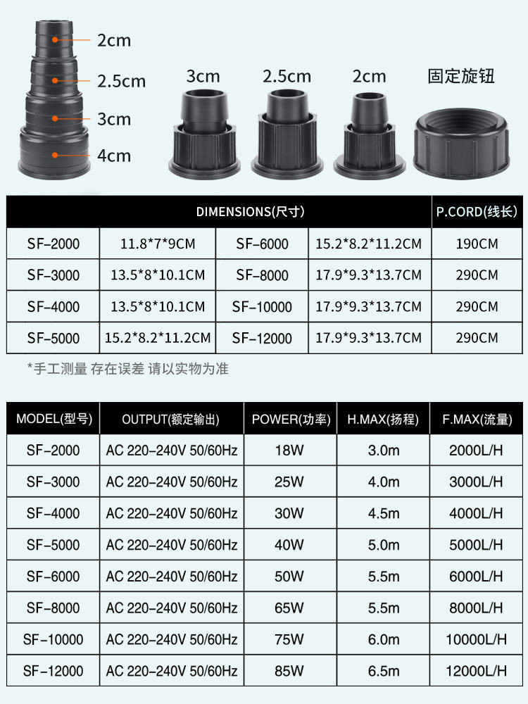 Special Offer ※ Fish Tank Intelligent Frequency Conversion Submersible ...