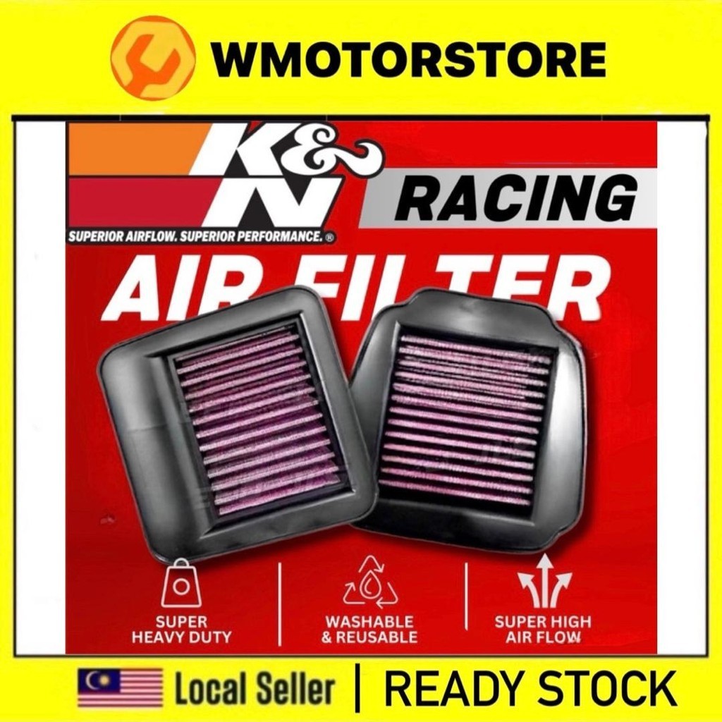 K&N AIR FILTER YAMAHA R25 MT25 R15 MT15 Y15 Y16 LC135 NMAX NVX155 XMAX ...