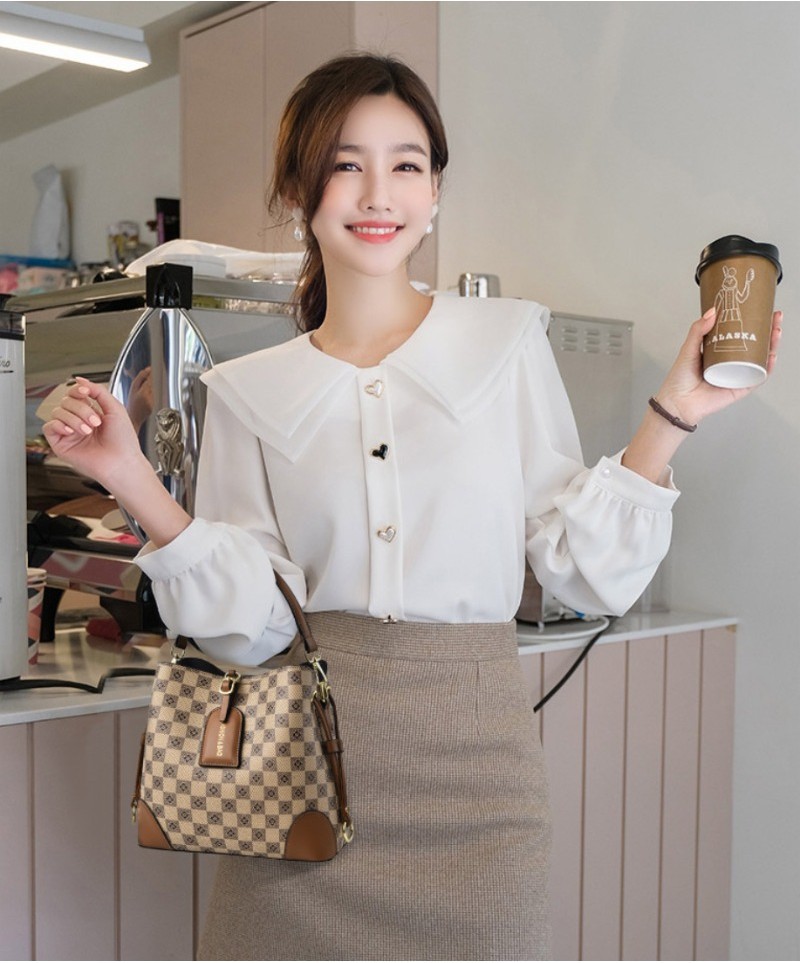 LABER LEE Printing ShoulderBag Women Diagonal Bucket Bag Vintage ...