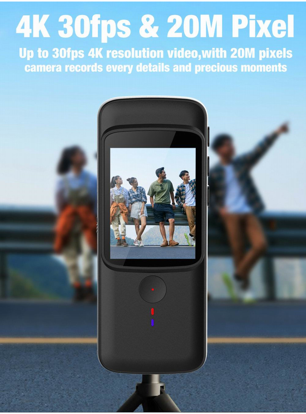 4K WiFi Anti-shake Action Camera Dual Screen 30m Waterproof Touch ...
