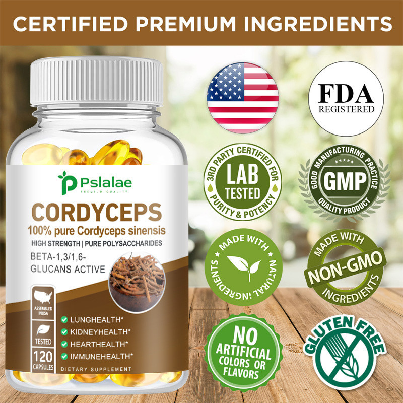 Pslalae Cordyceps Supplement - Lung and Respiratory Health, Energy and ...