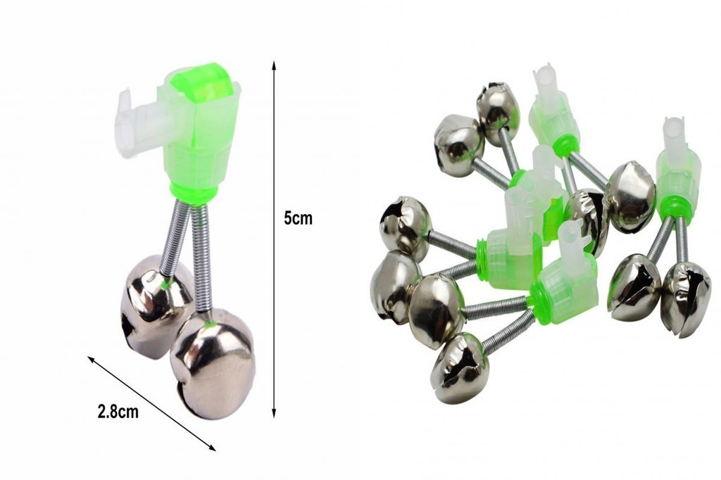 Milisten 10pcs Metal Bell Alarm Bells For Fishing Bait Alarm Bells