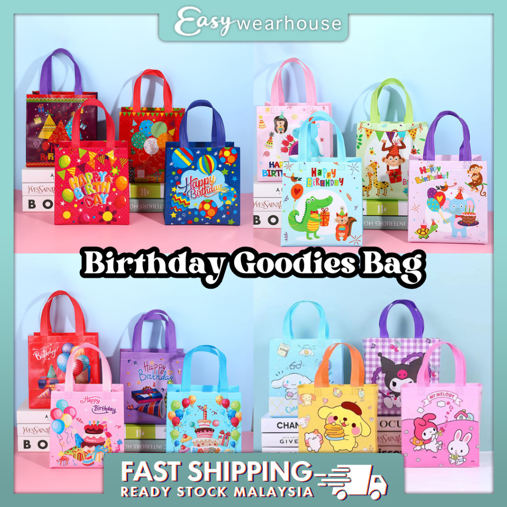 EASY WEARHOUSE Sanrio Non Woven Bags Kuromi MyMelody Cinnamoroll ...