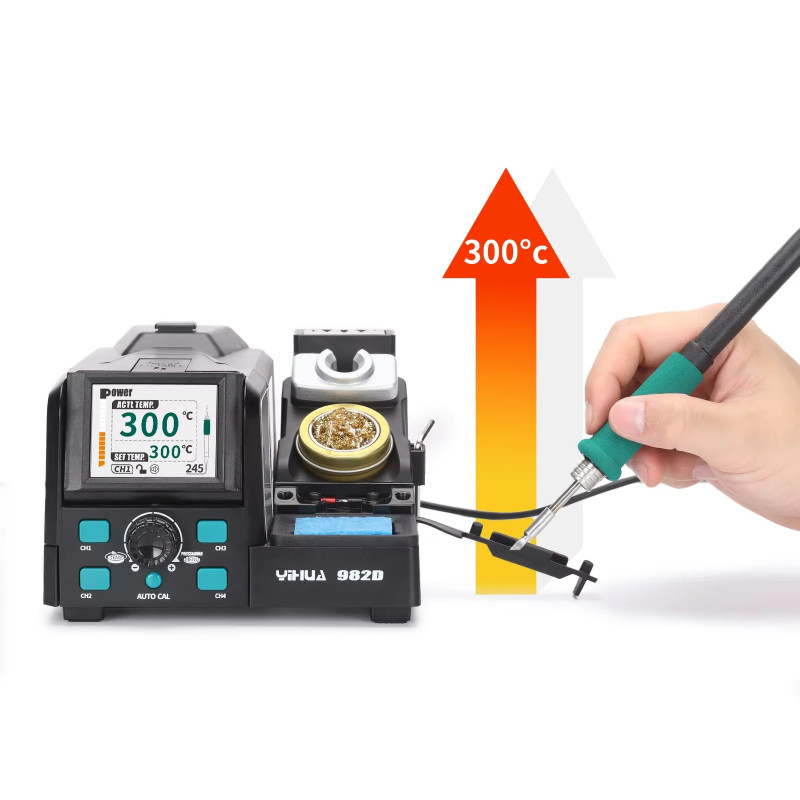 YIHUA 982D 2S Rapid Heating 245 Soldering Iron Station for Precision ...