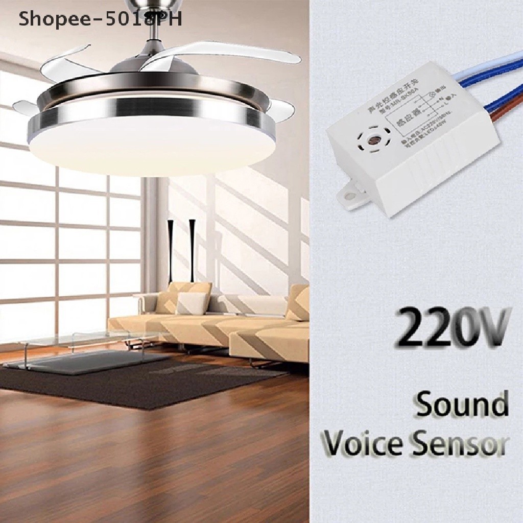 [SNOWPH] 220V Voice Sensor Switch Indoor Intelligent Auto On Off Lights ...
