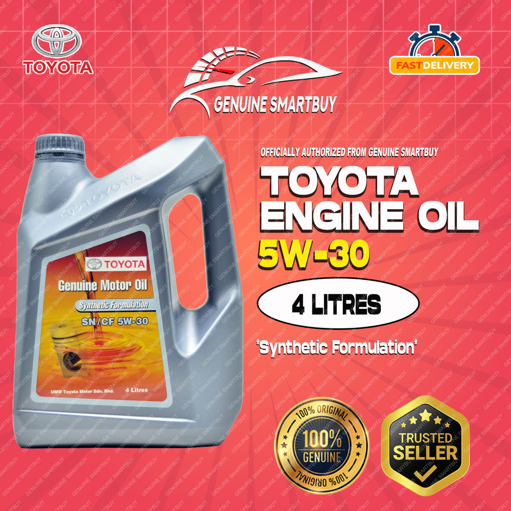 Toyota Engine Oil 5w30 Minyak Hitam Kereta Vios Alphard Avanza Vellfire ...