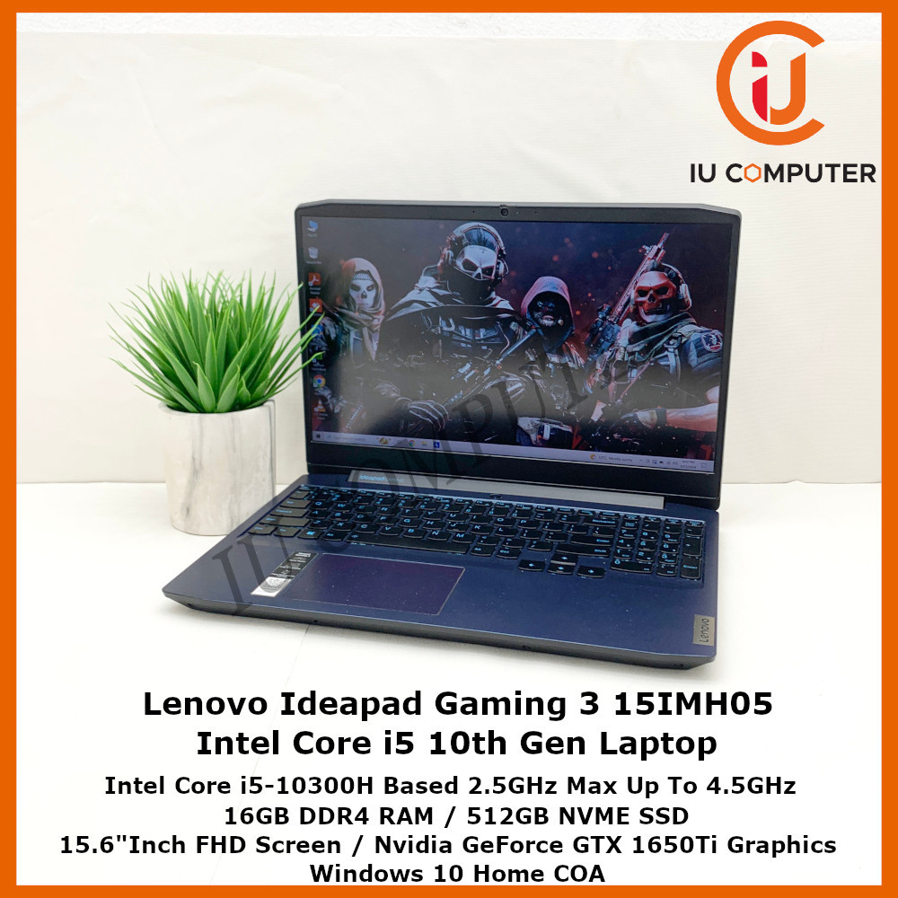 LENOVO IDEAPAD GAMING 3 15IMH05 INTEL CORE I5-10300H 16GB RAM 512GB ...