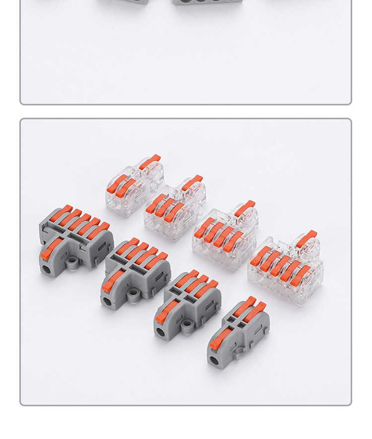 Fast Universal Compact Conductor Junction Box spring splice Terminal ...