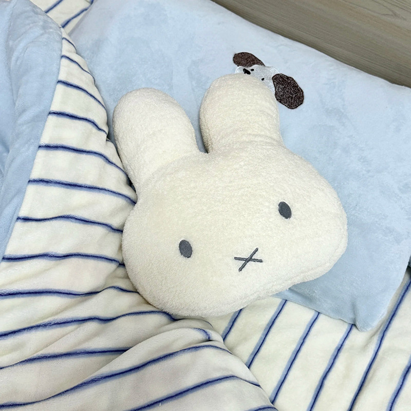 High Quality Soft Fluffy Miffy Bunny Shaped Cartoon Bolster - Cute ...
