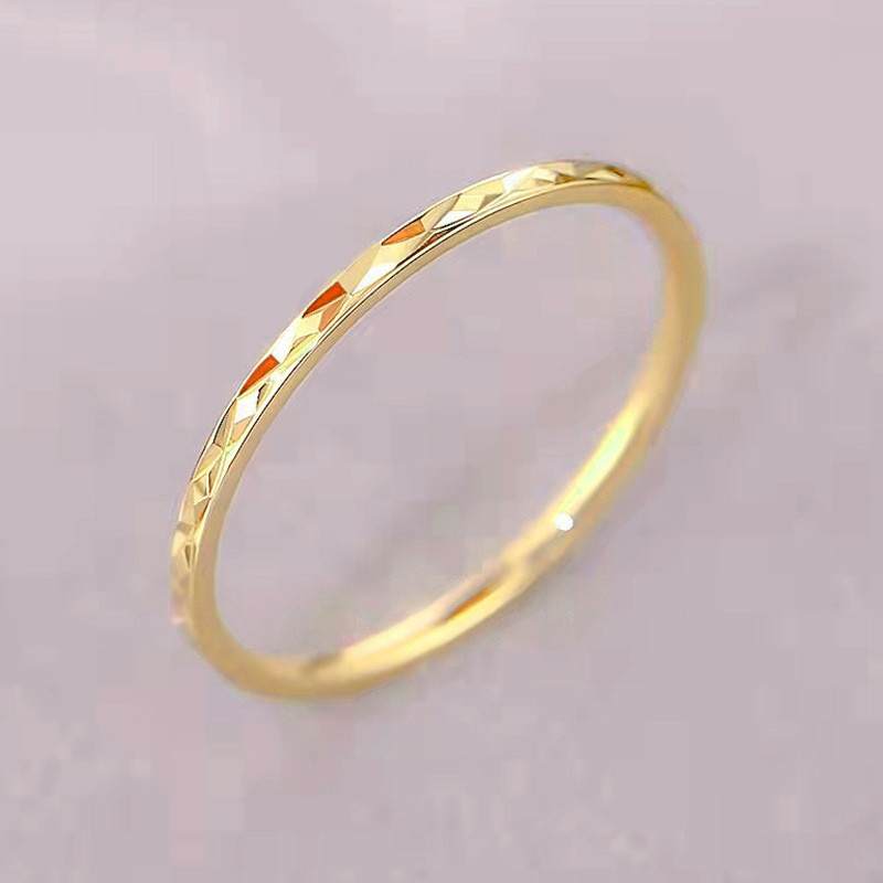 Korea Fashion Titanium Steel Rose Gold Batch Flower Ring Personalized ...