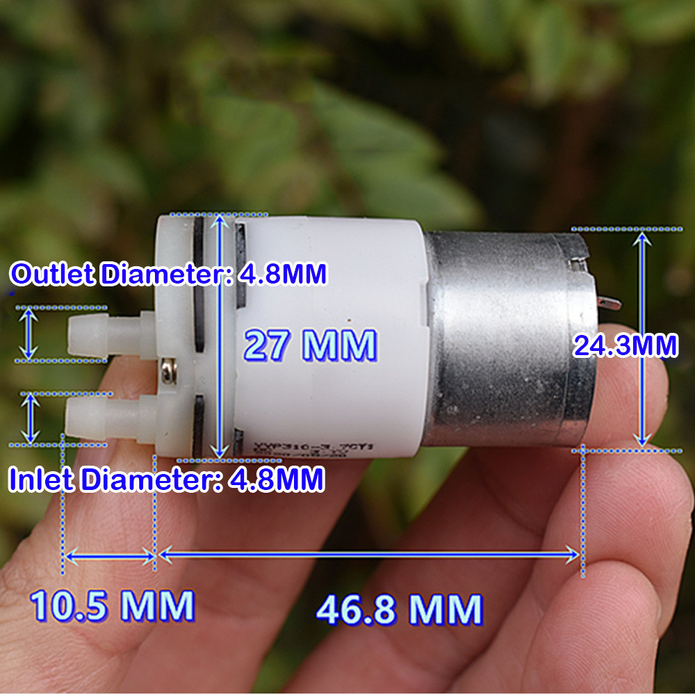 DC 3V-3.7V Mini Electric Water Pump Small 310 Motor Diaphragm Pump ...