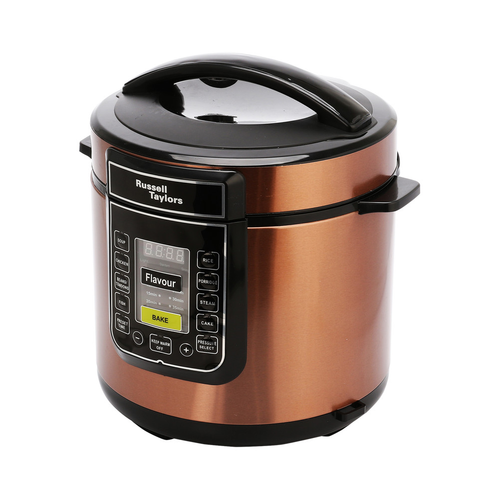 Russell Taylors 6 Liter Electric Pressure Cooker Stainless Steel Pot PC6 PC 60 PC60 Steamer Soup Maker Rice Saute Shopee Malaysia