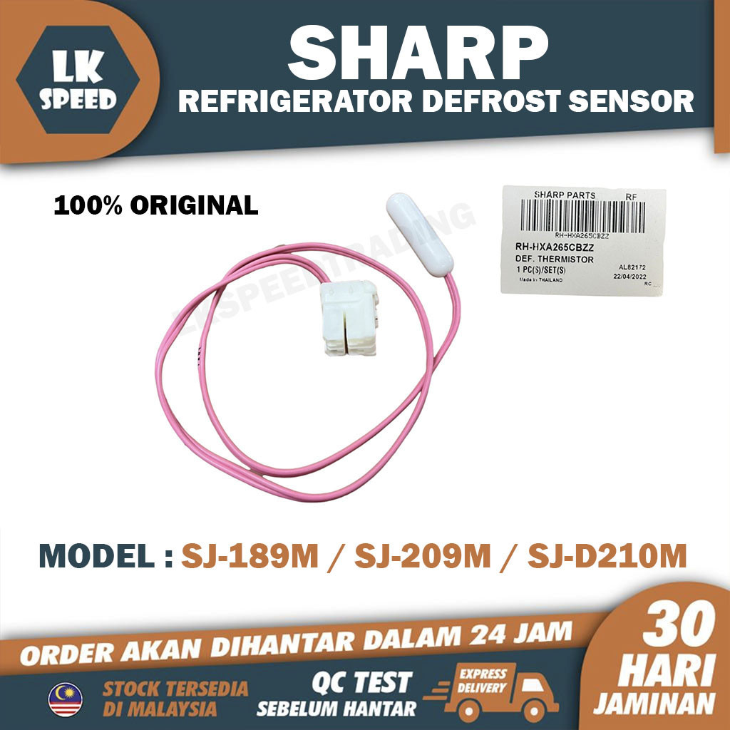 (100% ORIGINAL) SJ-189M SJ-209M SJ-D210M SHARP REFRIGERATOR DEFROST ...