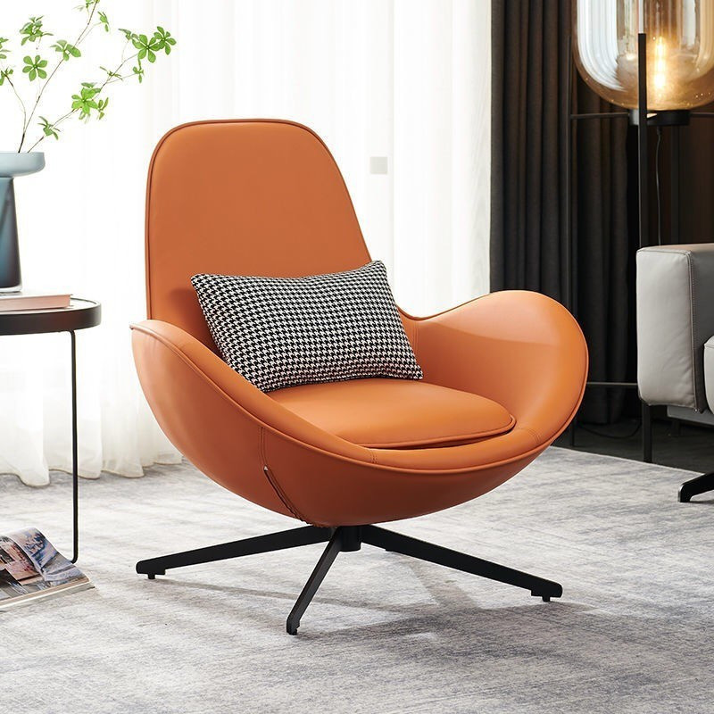 Italian style minimalist chair, leisure chair, lazy designer, rotating ...