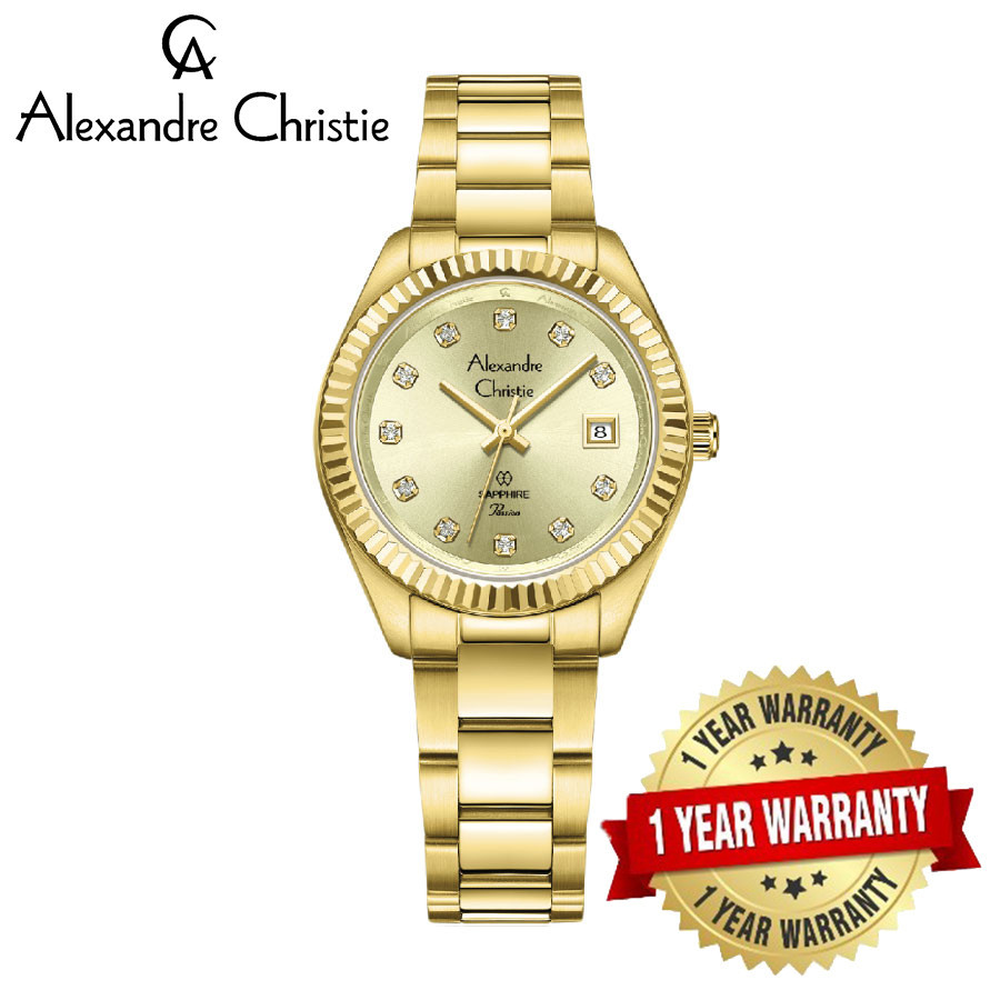 Alexandre christie gold watch sale