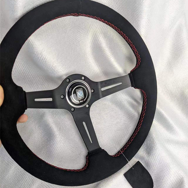 ND Steering Wheel Suede 14inch 350mm Universal JDM Racing Drift Sport ...