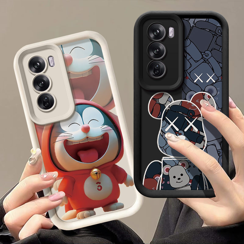 Casing OPPO Reno 12 Reno12 Pro CPH2625 CPH2629 Soft Doraemon Spider Man ...
