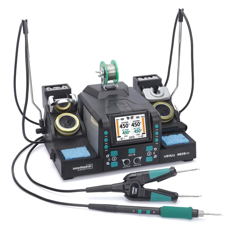 YIHUA 982D-III Soldering Iron Precision Soldering Station with 2 Help ...