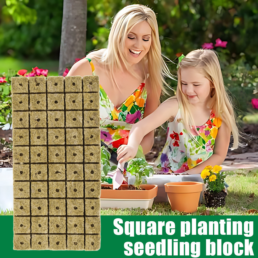 No Soil Cultivation Seedling Blocks Rock Wool Planting Cubes ...