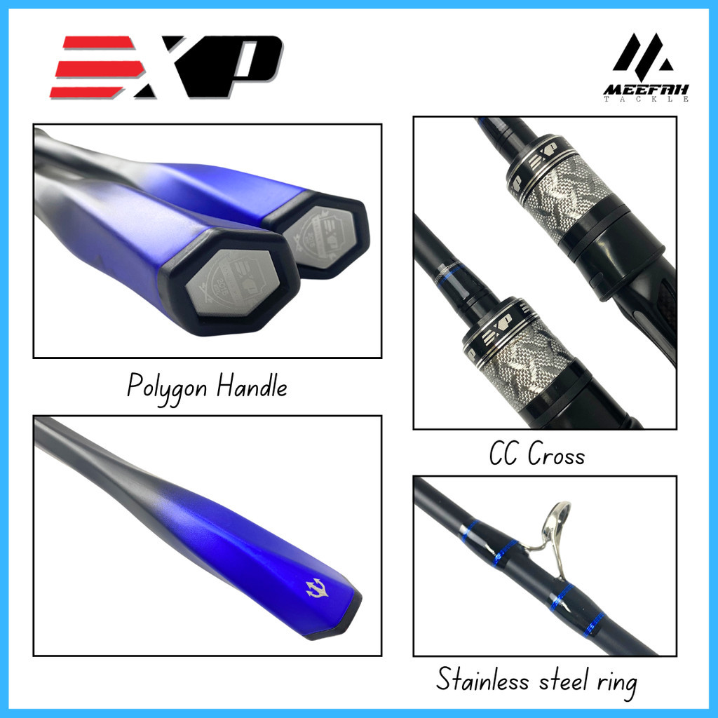 EXP TRIDENT BAITCASTING & SPINNING - Baitcasting / Spinning Fishing Rod ...