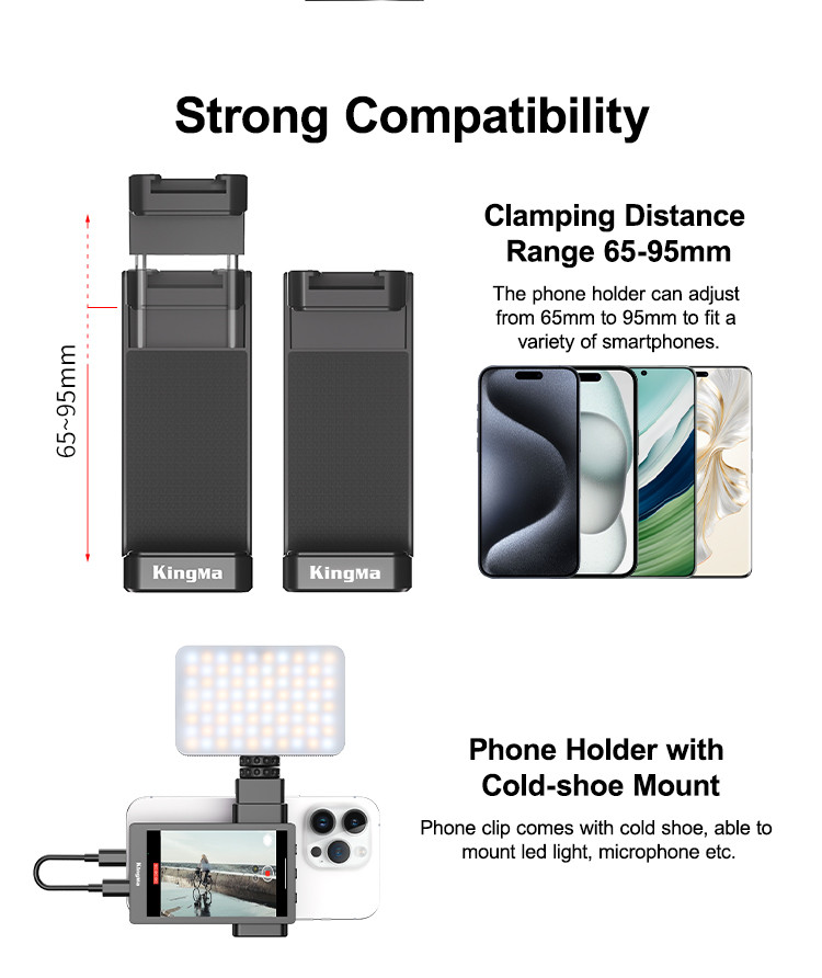 Monitor Vlog Per IPhone 4K | King Ma Schermo Selfie Per Fotocamera Posteriore | Con Clip Magnetica