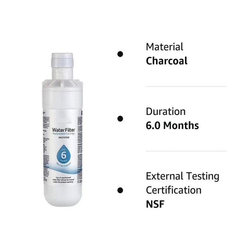 Refrigerator Filter Element LGLT1,000P-NEW Built-in Water Filter Cross ...