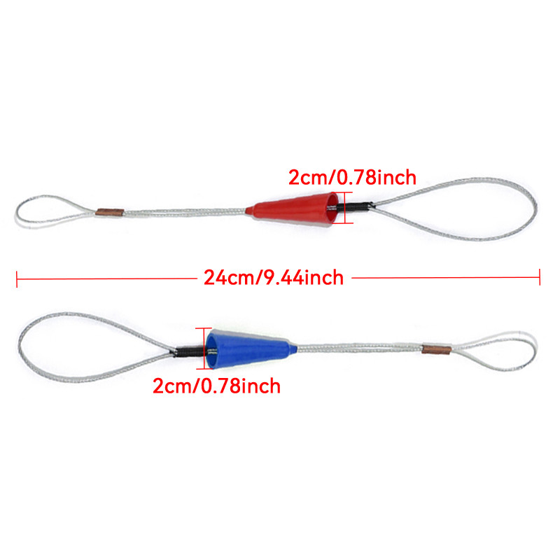 1/5/10/pcs red wire harness cable puller clamp fish roll quick wire ...