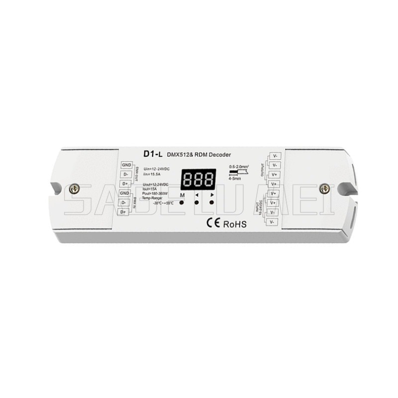 D1-L LED controller DMX512|RDM Constant voltage Decoder Dimming and ...