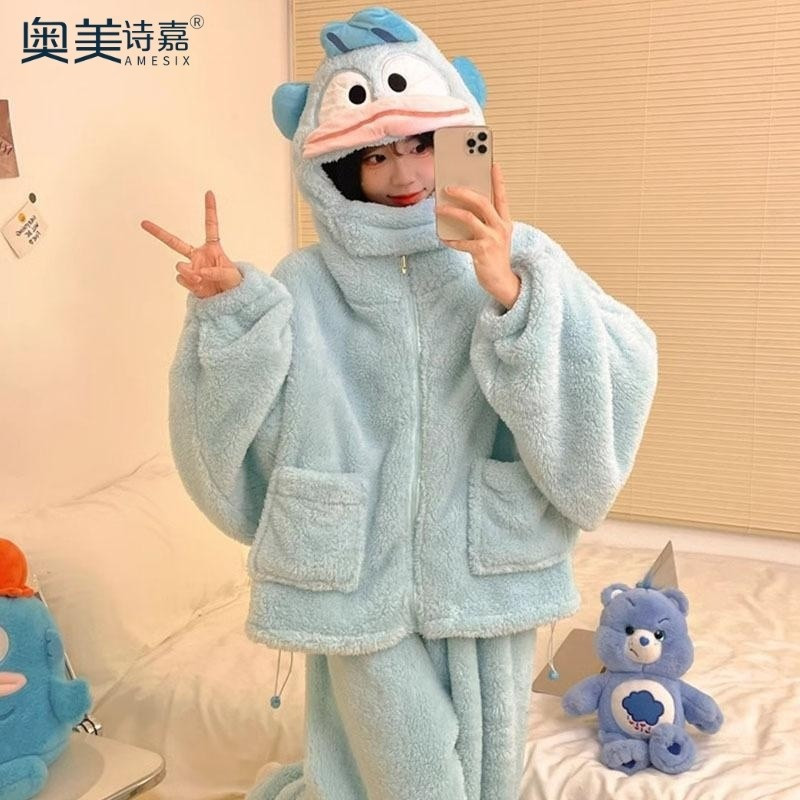 New Clownfish Pajamas Cartoon Cinnamon Dog Nightgown High-value Girl ...