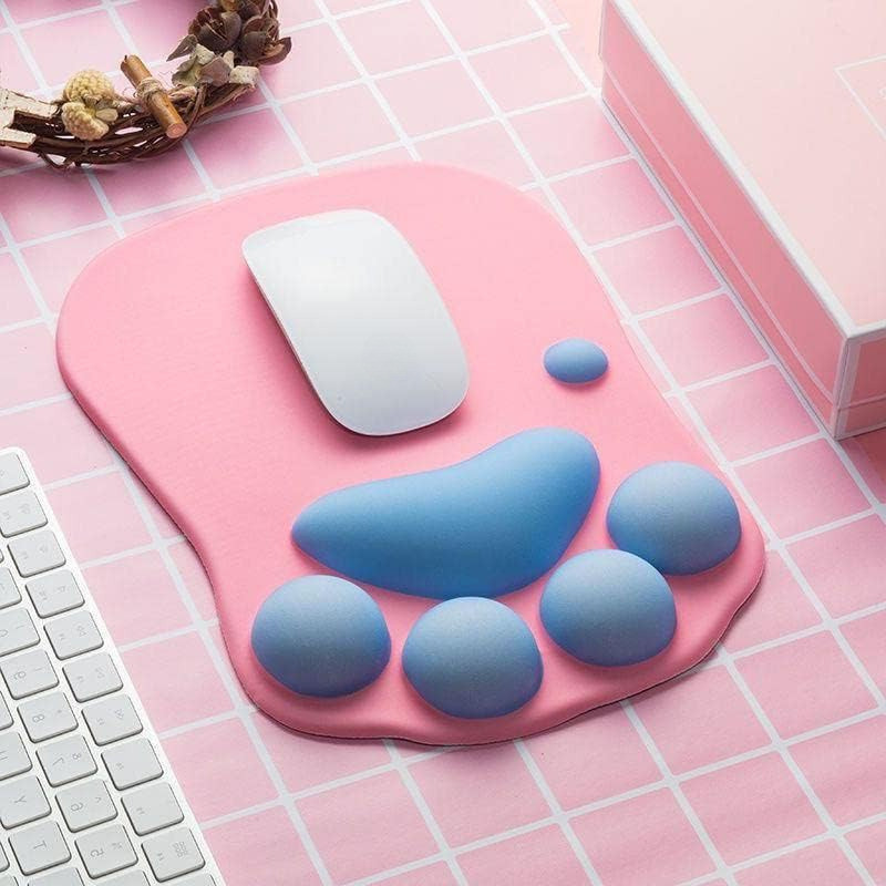 OasiaTech Cat Paw Keyboard Wrist Rest Memory Foam Cushion Non-Slip Base ...