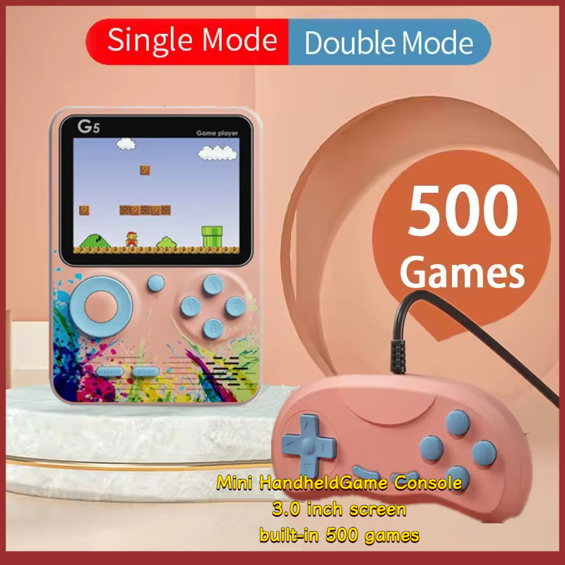 G5 Game Console 500Games Screen Mini Retro Video Gaming Console ...