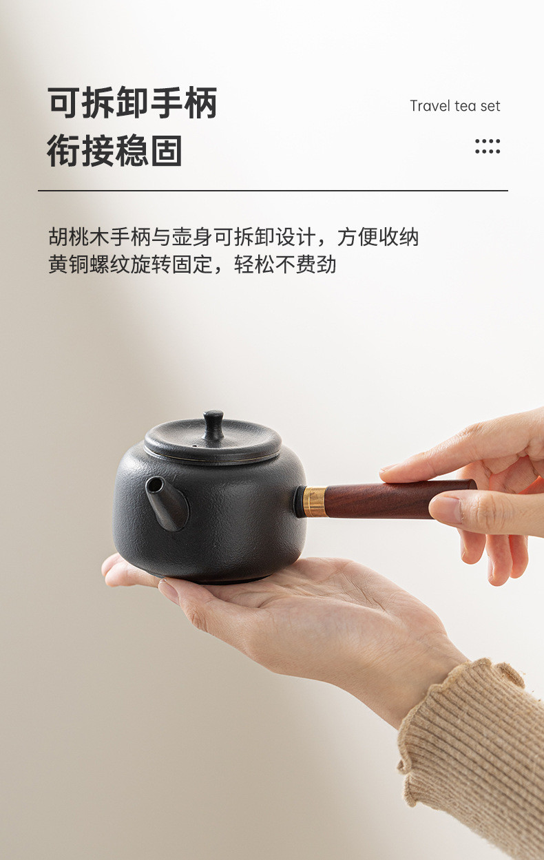 Porcelain Chinese Gongfu Tea Set,Portable Travel Teapot Set with ...