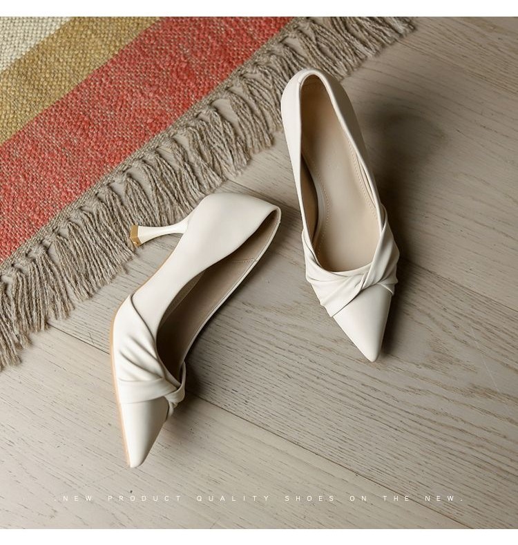 Ready Stock High Heel Shoe Spring Summer New Thin Heel Pointed Style ...