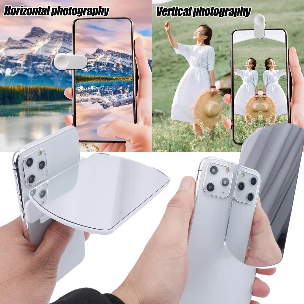 Universal Smartphone Camera Mirror Reflection Clip Kit with Selfie ...