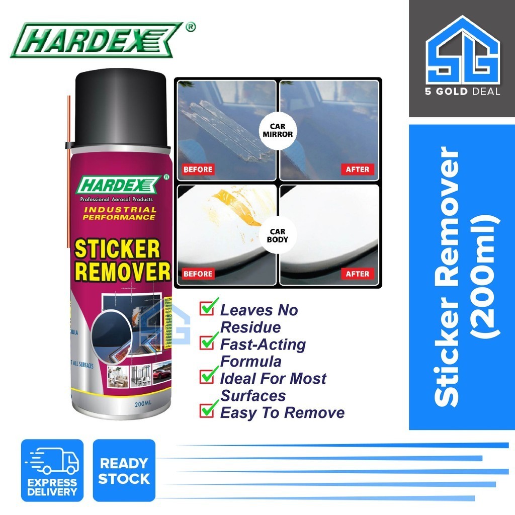 HARDEX Sticker Remover Spray Glue Remover Tape Remover Viscose Sticker ...