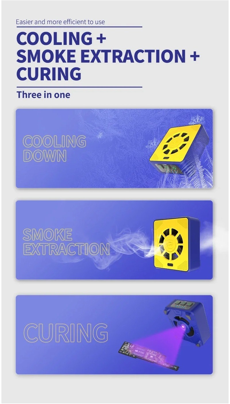 MECHANIC CUV-3 Cooling Curing Fan Tools Smoke Extraction for ...