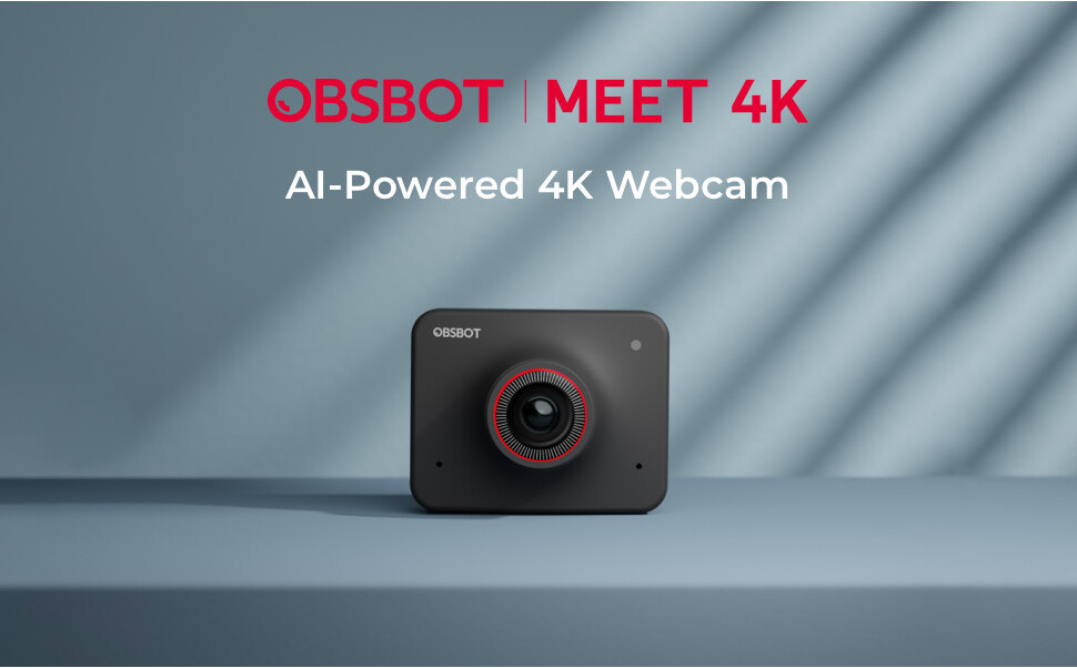Original OBSBOT Meet AI-Powered 4K Webcam, Video Conference Camera with ...