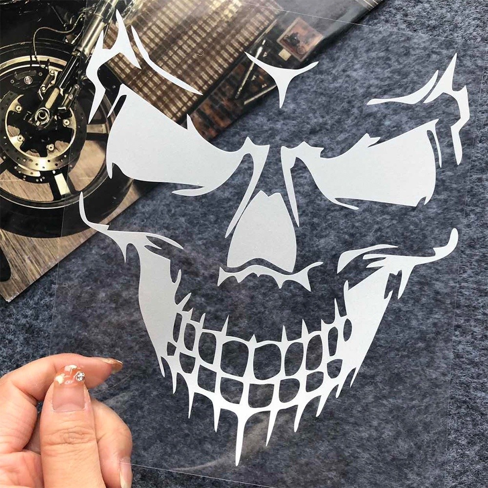 JDM Skull Bones Reflective Motorcycle Thai Thailand Sticker Decal for ...