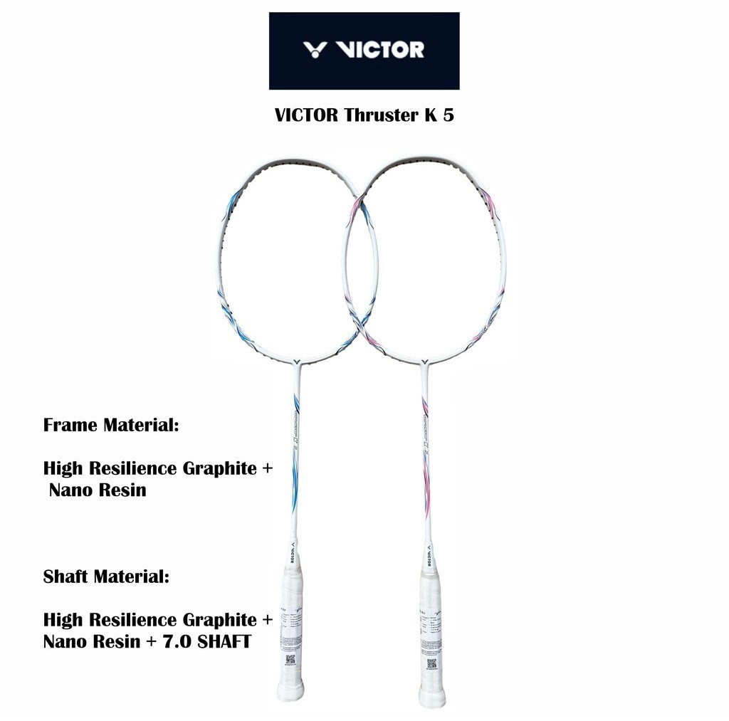 VICTOR Thruster K 5 Badminton Racket (FREE String + Grip) | Shopee Malaysia