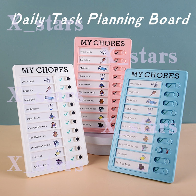 Reusable Daily Task Planing Board My Chores Memo Plastic Board Reusable ...