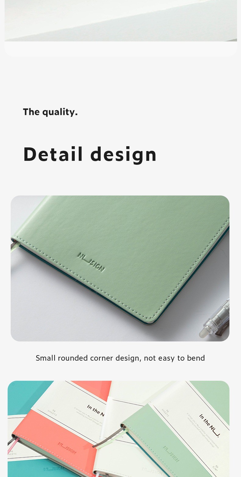 Deli Nusign Thicken Leather Notebook A5 192 Page Hand Book Notepad ...