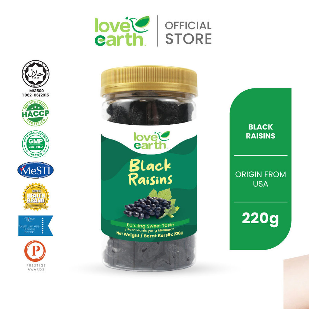 Organic Dried Black Raisin 220g | Shopee Malaysia