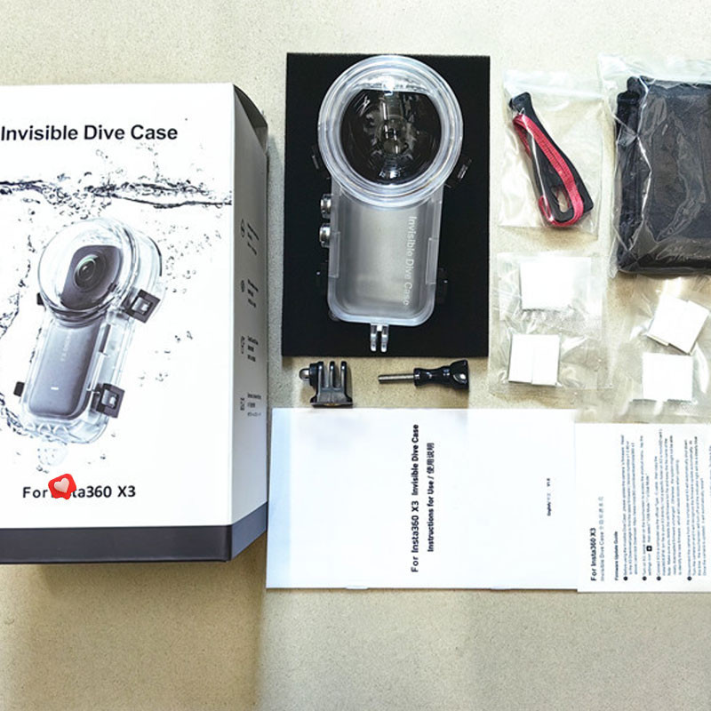 Fully Invisible Dive Shell For 360 X3 Waterproof Housing Case 50m ...