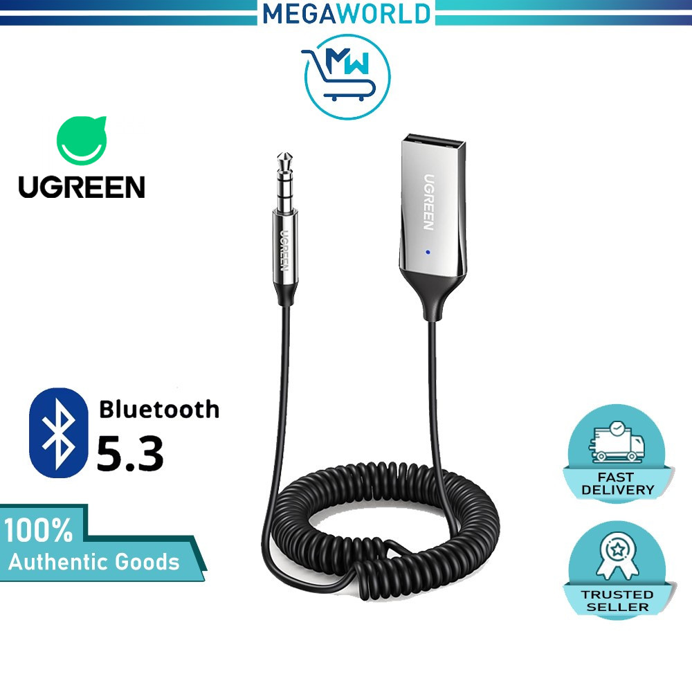 UGREEN Bluetooth Receiver 5.3 Adapter Hands-Free Bluetooth Car Kits AUX ...
